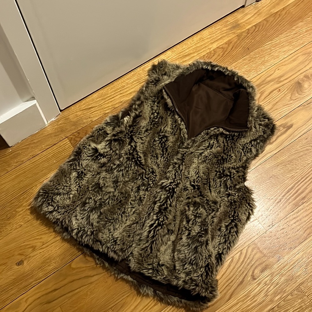 Vintage faux vest very warm size XL